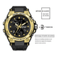 thumbnail image 2 of Reloj Táctico Militar Deportivo Impermeable Negro con Dorado Malubero Cantidad de agujas: 3, 2 of 3