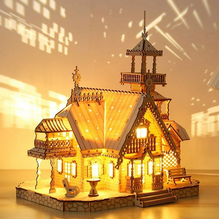 3d Wooden Puzzle Night Light 3D Wooden Puzzles Night Light For - Main Image