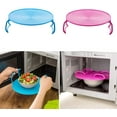 thumbnail image 2 of 2 pcs Round Tray Steamer Rack Double Layer Steamer Rack Multifunctional Plastic Cooking Tray Holder Tray Rack Microwave Tray Microwave Accessories for Oven, 2 of 7