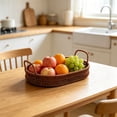 thumbnail image 5 of Woven Storage Basket with Handles — Versatile Plastic Fruit, Snack, and Bathroom Organizer for Home, Kitchen, and Office Decor, 5 of 5