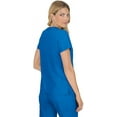 thumbnail image 2 of koi Basics Becca Women's 4-Pocket Stretch Scrub Top Royal 3XL, 2 of 6