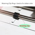 thumbnail image 4 of Retaining Clip Rings, High Carbon Steel Rubber Roller C Rings Flexible Use 10PCS Wear Resistance  for Industrial Machine, 4 of 7