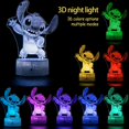 thumbnail image 3 of Stitch Gifts,Stitch Night Light for Kids, Christmas and Birthday Party Supplies for Boys/Girls, Decoration 3D Night Light, 16 Colors Change with Remote, 3 of 5