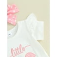 thumbnail image 6 of Bagilaanoe 3pcs Newborn Baby Boy Girl Shorts Set Short Sleeve Romper Tops + Shorts + Headband 3M 6M 12M 18M Infant Casual Summer Clothes, 6 of 8