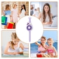 thumbnail image 6 of Personal Fan with Wrist Strap, Cute Cat Shaped Wrist Fan, USB Rechargeable Wearable Watch Fan, 3 Speed Adjustable Portable Mini Fan with Foldable Head for Outdoor Travel and Daily Use, Purple, 6 of 7