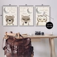 thumbnail image 4 of Stupell Industries Nighttime Animals & Lullabies Animals & Insects Painting Gray Framed Art Print Wall Art, 24 x 30, Set of 3, 4 of 10