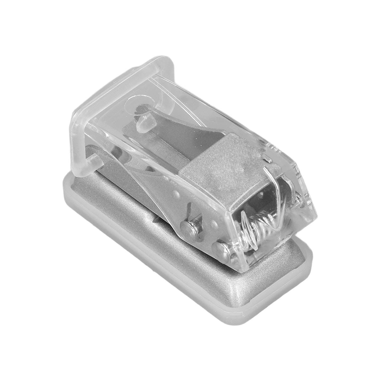 Hole Puncher, White Small Handhold Manual Hole Punch Convenient Storage For Stationery For Card