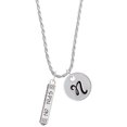 thumbnail image 1 of Delight Jewelry Silvertone Spin On Bar Silvertone Script Initial Disc - N - Charm Necklace, 20"+3", 1 of 4