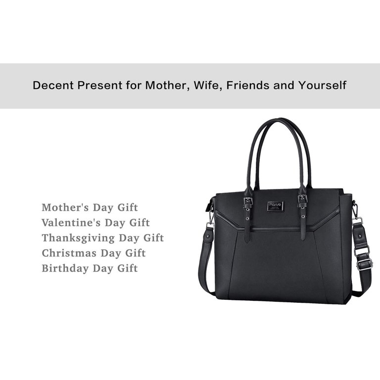 Fasrom Laptop Tote Bag For Women - 15.6 Inch Professional Work Purse With Pockets For Office & Travel
