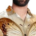 thumbnail image 5 of Butterfly Fission Diagram Men's Short Sleeve Printed Poplin Beach Shirts with Spread Collar - Casual Button Down Summer Tops for Unisex, 5 of 6