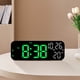 thumbnail image 4 of Despertador digital con pantalla de temperatura y humedad | Reloj LED silencioso de mesita de noche para casa y oficina | Temporizador de cuenta regresiva y segundos saltables | Decoración moderna, 4 of 4