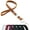 Brown, variant on Lanyard Keychain, Lanyard for keys and ID Badges - Genuine Leather, Elegant Design, Sturdy Clasp - Long Keychain for Car