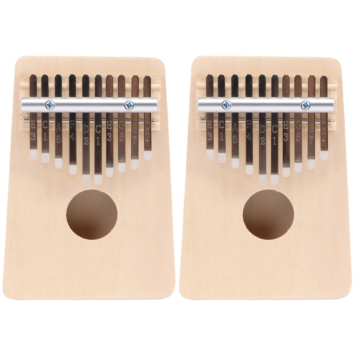HOMEMAXS 2 Sets Practical DIY Kalimba Thumb Piano 10-key Thumb Musical Instrument