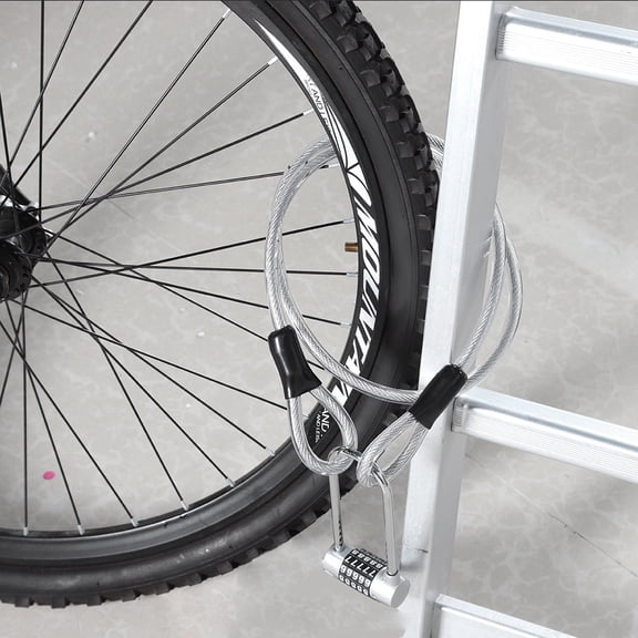 EBTOOLS Wire Rope, Security Cable, Looped For Glass Door Lock Rope Lock Accessory  Lock Lock Chain