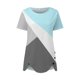 thumbnail image 5 of Fiudx Liquidación de Ofertas Flash Blusa de Manga Corta con Cuello Redondo y Estampado a La Moda para Mujer, 5 of 5
