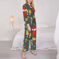 thumbnail image 5 of Wukai Cute Animal Forest Print Women's Pajama Set - Soft Long Sleeve Sleepwear for Comfort and Style-, 5 of 9