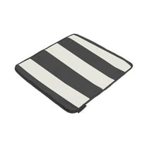 Covermates Pillow Cover - Weather Resistant, Full Side Zipper, LuxeGuard Collection, Ebony Stripe