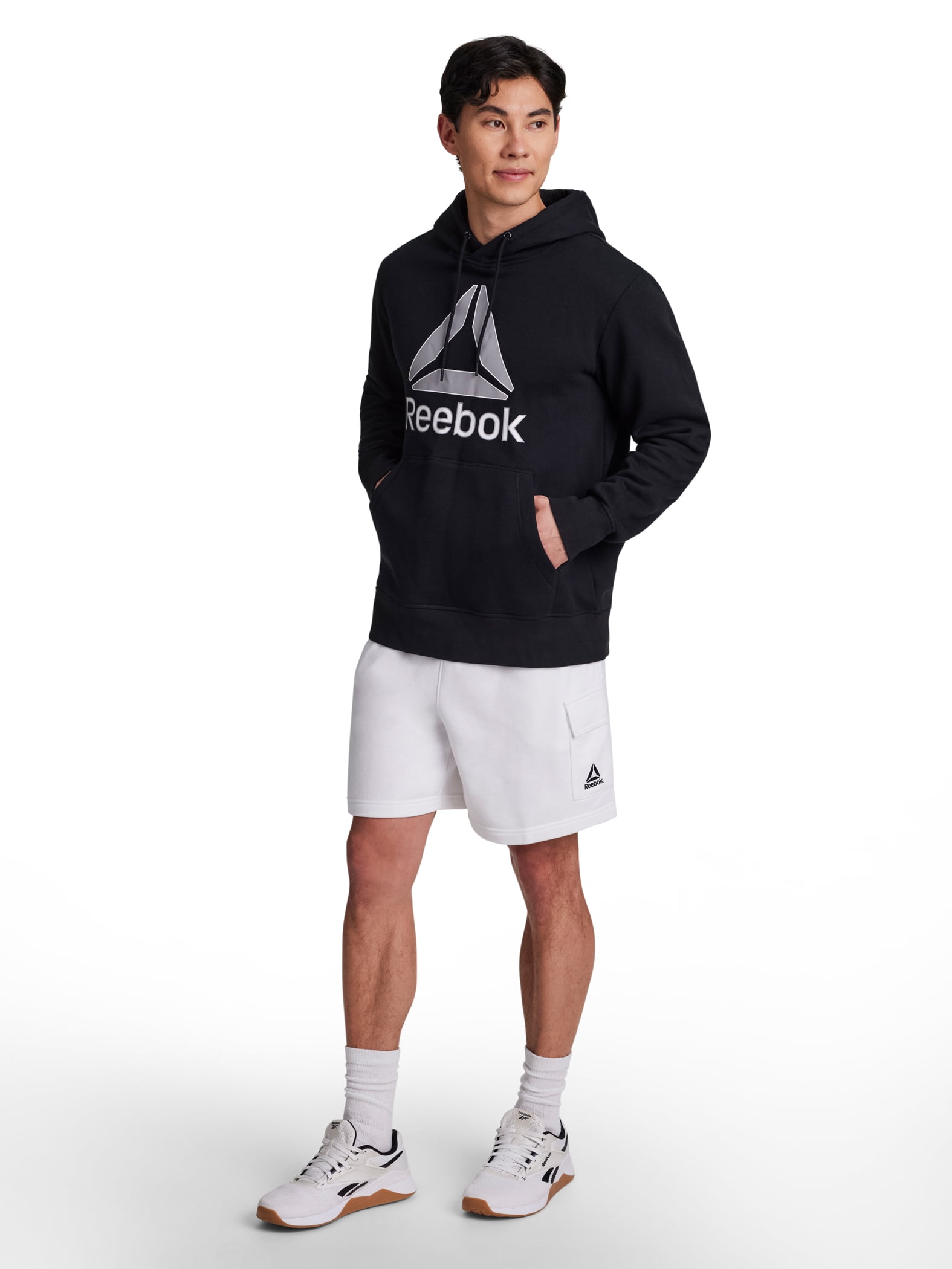 Reebok Men's and Big Men's League Knit Cargo Short, 7" inseam, Sizes XS-5XL