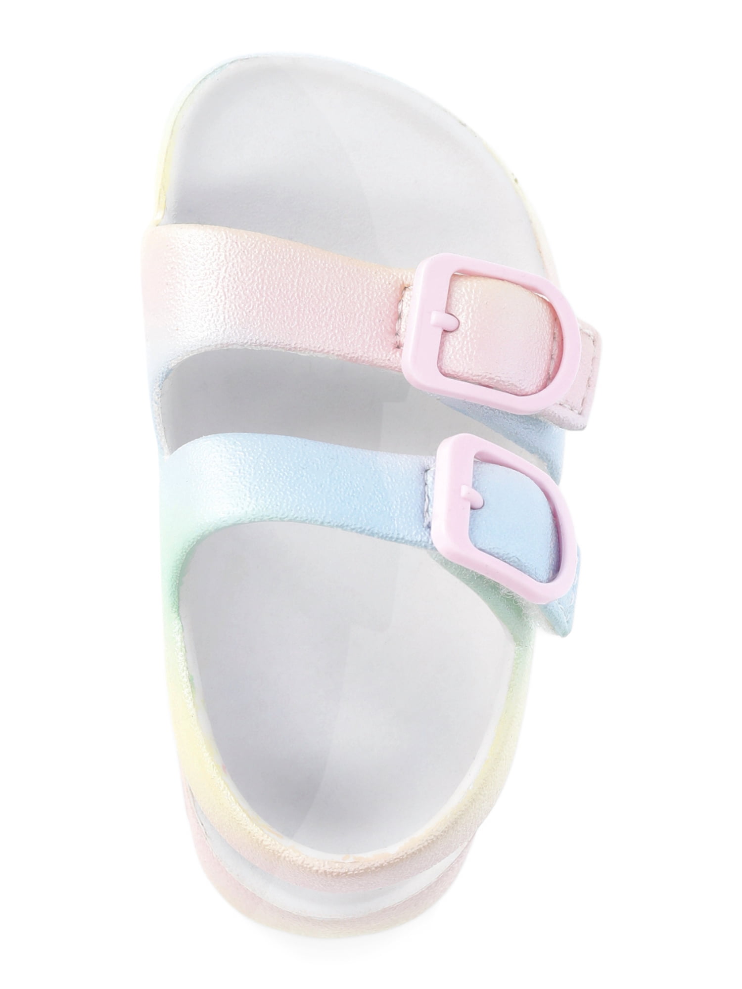 Wonder Nation Baby Girls Two Buckle Sandals