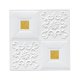 thumbnail image 2 of Papel tapiz 3D, paneles de pared, de pared falsos autoadhesivos para paredes de TV, Fondo de sofá, dormitorio, cocina, sala de , decorac Blanco Dorado BLESIY Pegatina de techo del panel de pared 3D, 2 of 8