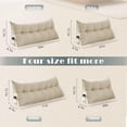 thumbnail image 7 of Triangular Headboard Pillow Twin XL, Ergonomic Wedge Triangular Bolster Cushion – Headrest & Backrest for Dorm Beds, Sofas, and More, 7 of 7