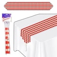 thumbnail image 2 of Beistle Company 54938 Printed Gingham Table Runner - Red, 2 of 3