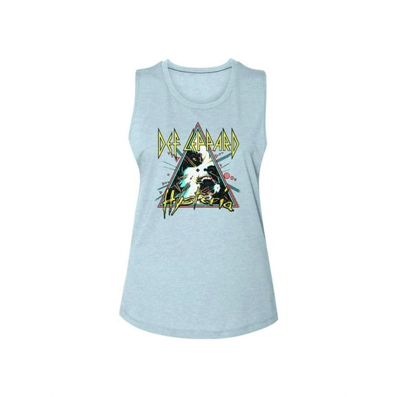 Def Leppard Rock Band Hysteria Cover Ladies Muscle Tank Top