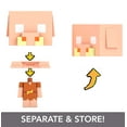 thumbnail image 5 of Minecraft Piglin Mini Action Figure, Mob Head Minis Toy with Pixelated Design, 5 of 7