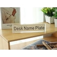 thumbnail image 5 of Acrylic Desk Name Plate, Clear Acrylic Block Nameplate Double Sided Holder, DIY Personalized Name, 2.5x10 Inch$$Office, 5 of 5