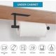 thumbnail image 2 of Piao Paper Towel Holders - Under Cabinet Paper Towel Roll Rack Mount Vertical Or Horizontal, Self Adhesive Or Drilling Matte Black Adhesive Paper Towe, 2 of 4