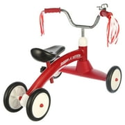 Open Box Radio Flyer Scoot About Ride-On Tricycle for Toddlers Ages 1-3 Years, Red Steel Frame