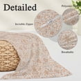 thumbnail image 3 of Orange Vintage Boho Body Pillow Covers 20"x60", Southwestern Ethnic Mexican Floral Soft Brushed Microfiber Breathable Throw Pillow Covers, Pillowcase with Zipper for Couch Sofa Bedroom Living Room, 3 of 9