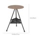 thumbnail image 4 of Mesa redonda plegable de aluminio para exteriores, portátil y ajustable en altura, ideal para acampar o como mesa de café., 4 of 7