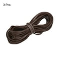 thumbnail image 3 of Uxcell 5.47 Yards 2.6mm Flat Leather Cord Suede String for DIY Crafts, Dark Brown 3Pack, 3 of 6