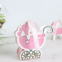 Efavormart 25 Pack White Pink Glitter Butterfly Top Party Favor Boxes ...