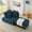 Blue, variant on Convertible Sleeper Sofa Chair – Adjustable Recliner with Pull-Out Bed & Wheels – Space-Saving Linen Fabric Sofa for Small Spaces, Apartments, Dorms