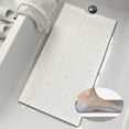 thumbnail image 4 of PONPRNGY Non Slip Bathtub Mat 39 x 15 Inch, Long Bath Mat for Tub, Soft PVC Loofah Shower Floor Mat, Quick Drying Bathroom Tub Mat for Wet Area, without Suction Cup, 4 of 6