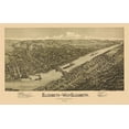 thumbnail image 2 of Fowler 24x17 White Modern Wood Framed Museum Art Print Titled - Elizabeth Pennsylvania - Fowler 1897, 2 of 4