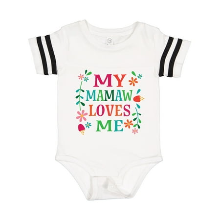

Inktastic Mamaw Loves Me Girls Apparel Gift Baby Girl Bodysuit