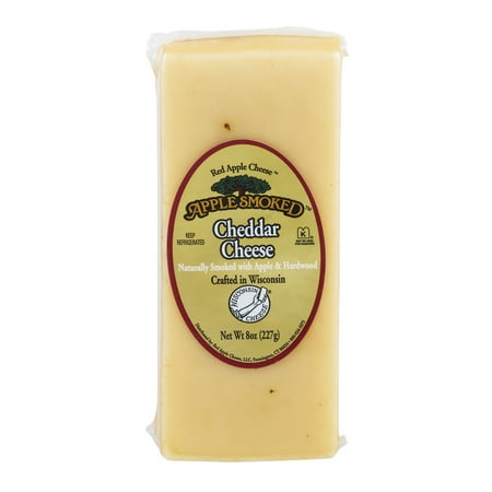Apple Smoked Cheese, Cheddar, 8 oz bar (Best Smoked String Cheese)
