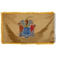 thumbnail image 3 of 3x5 New Jersey Double Sided Polyester Sleeve & Fringe Flag 3'x5' House Banner, 3 of 4