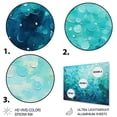 thumbnail image 3 of Designart "Lagoon in Aqua II" Abstract Landscape Metal Wall Decor, 3 of 5
