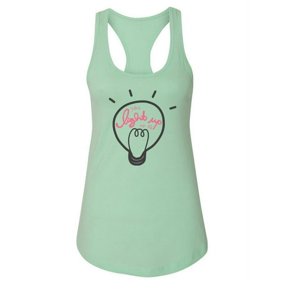 You Light Up My Life Racerback Tank Women -Image by Shutterstock, Female Large
