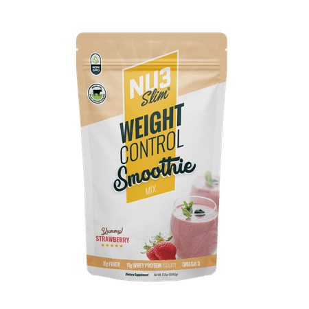 Nu3 - Fiber, Protein & Chia Mix Powder Strawberry - 17.6 oz.