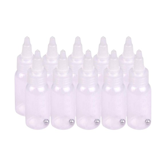 10 botellas vacías de pintura, tarros de repuesto mixtos de 30 ml, con de mezcla, botellas de almacenamiento de pintura para pintura modelo, u
