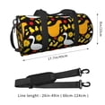 thumbnail image 2 of Fotbe Farm Goose Bolsa Deportiva de Lona Plegable con Estampado, Bolsa de Gimnasio con Bolsillo Seco/Húmedo, Bolsa de Viaje Ultraligera de Gran Capacidad, 2 of 6
