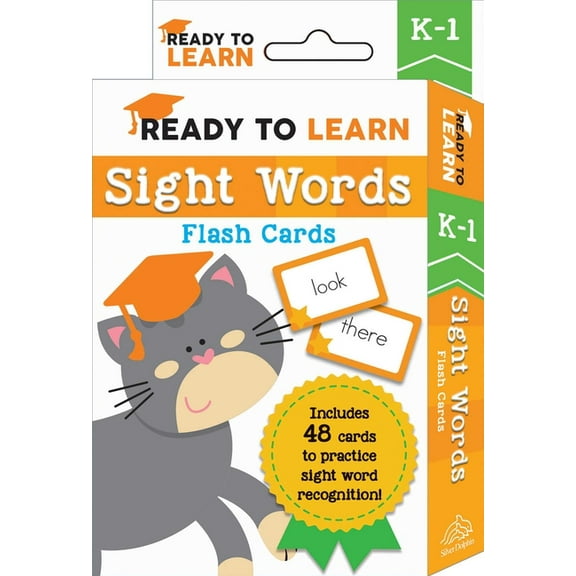 Ready to Learn: K-1 Sight Words Flash Cards: Includes 48 Cards to Practice Sight Word Recognition!