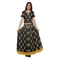 thumbnail image 2 of Moomaya Printed Ethnic Wear Long Skirt And Cold Shoulder Crop Top Set For Girls, 2 of 6