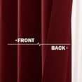thumbnail image 3 of NICETOWN Short Blackout Curtains for Small Window, Light Blocking Thermal Insulated Curtains Privacy Grommet Window Treatment, 42"x36", Red, 2 Panels, 3 of 7