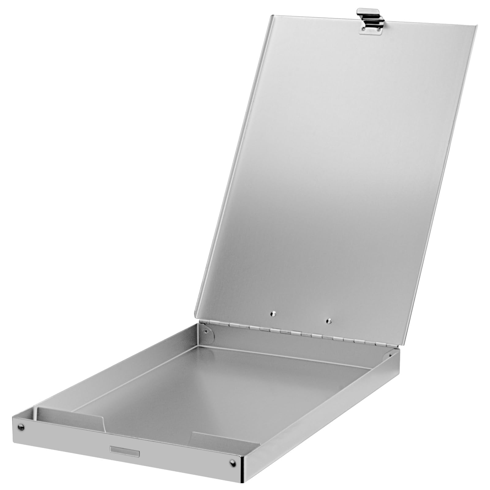 Recycled Aluminum Storage Clipboard, Clipboard Box, Form Holder, Suitable for School, Office, Jobsite or Medical Staff, 9.25 x 13.78 Inches, Silver